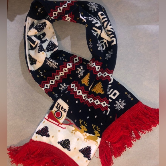 🆕 Miller Lite Beer Ugly Sweater Scarf- Unisex🆕 - Picture 2 of 8